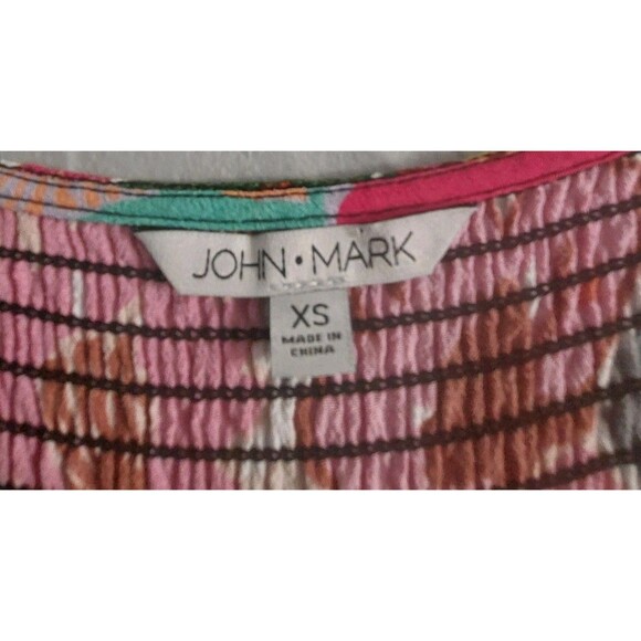 John Mark Dress Women XS Bright and playful,16 inch of Armp To Arm,Rayon, Viscos - Picture 2 of 12
